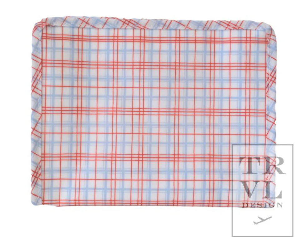 Blue and Red Plaid Roadie - 2 sizes - The Preppy Bunny