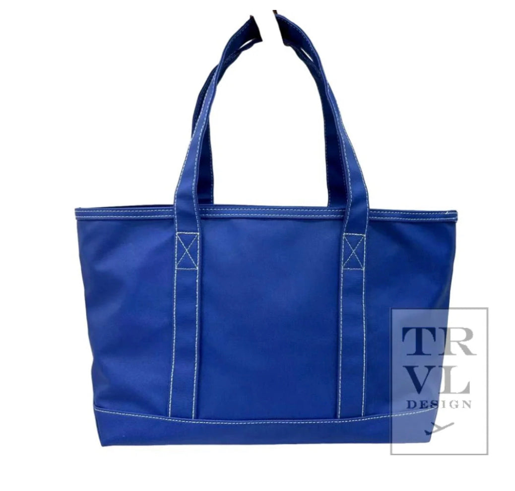 Maxi Tote in Blue Bell - The Preppy Bunny