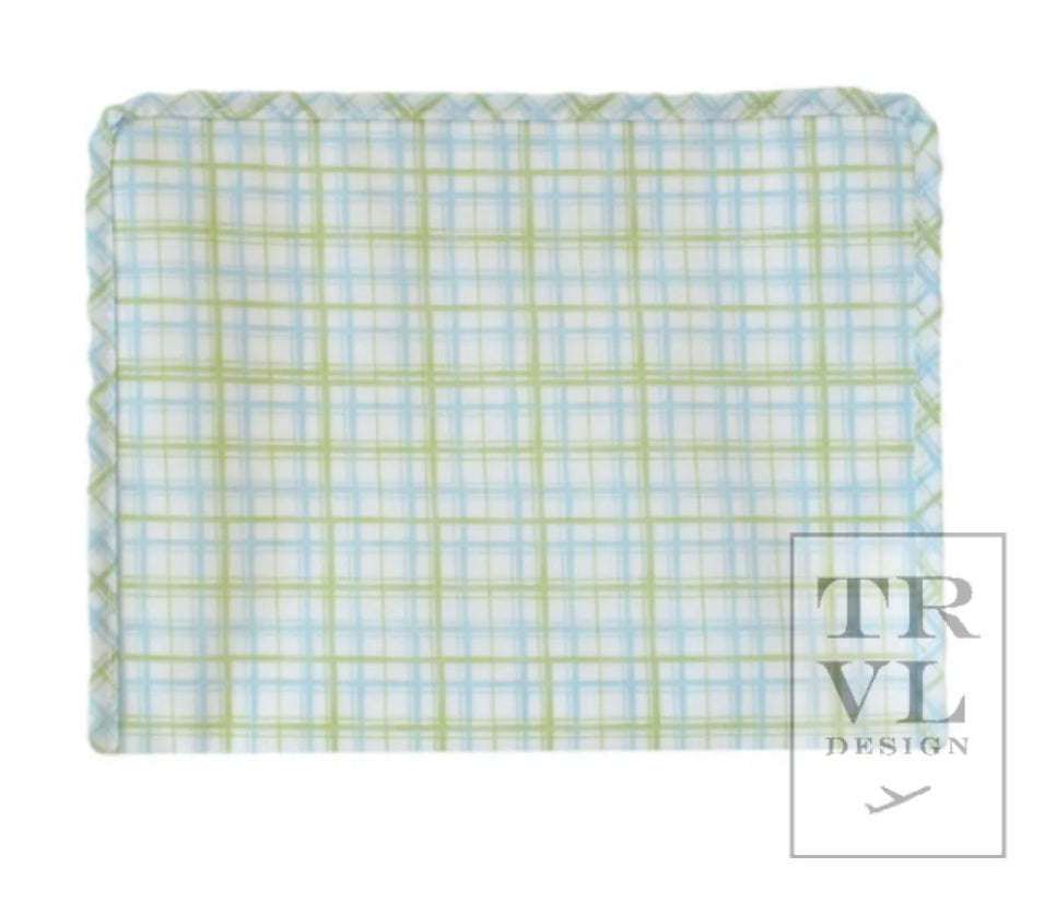 Blue and Green Plaid Roadie - 2 sizes - The Preppy Bunny