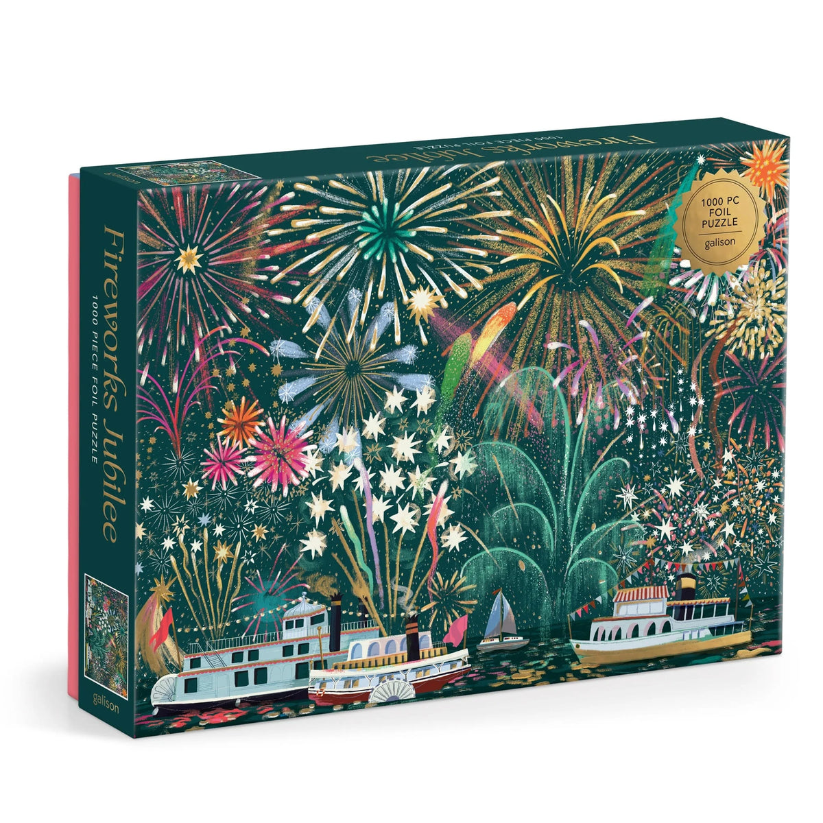 Fireworks Jubilee 1000 Piece Foil Puzzle - The Preppy Bunny