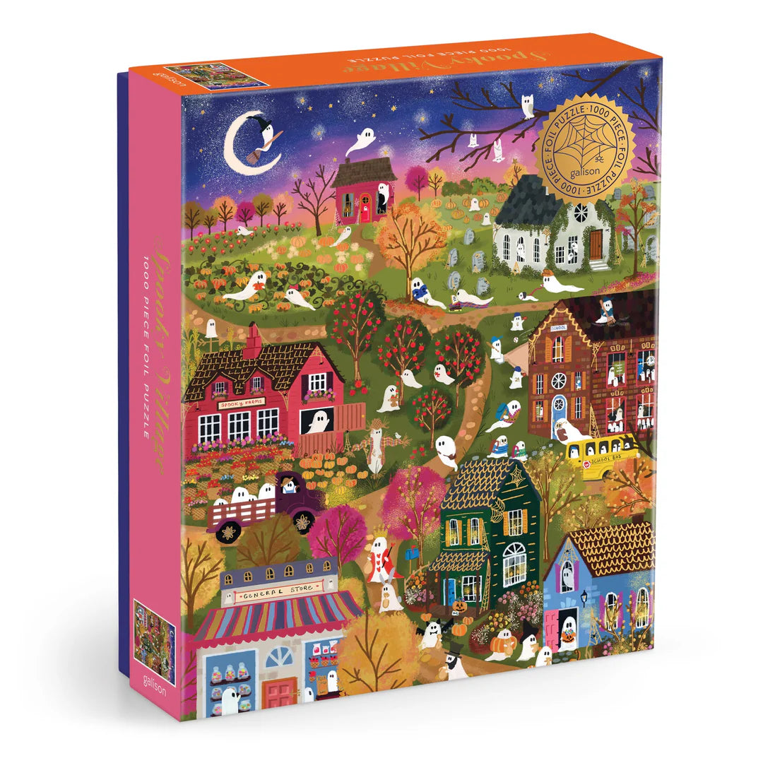 Joy Laforme Spooky Village 1000 Piece Foil Puzzle - The Preppy Bunny