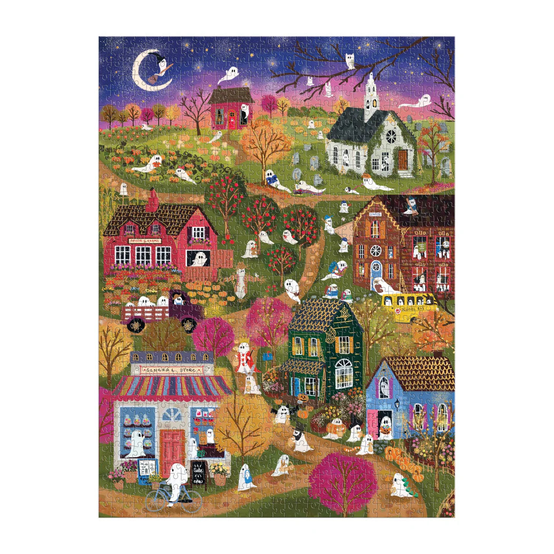 Joy Laforme Spooky Village 1000 Piece Foil Puzzle - The Preppy Bunny