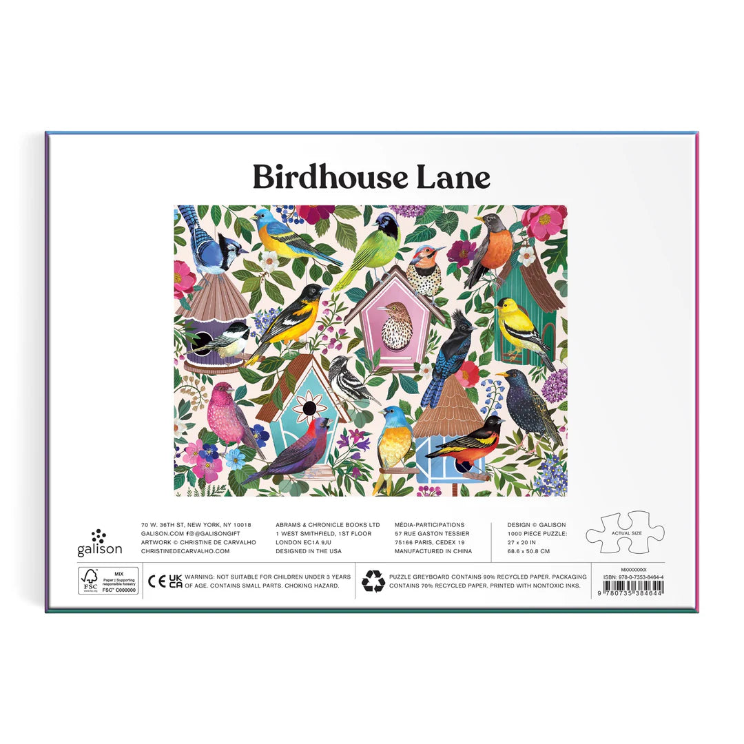 Birdhouse Lane 1000 Piece Puzzle - The Preppy Bunny