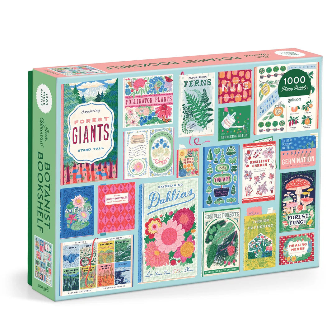 Ever Upward Botanist Bookshelf 1000 Piece Puzzle - The Preppy Bunny