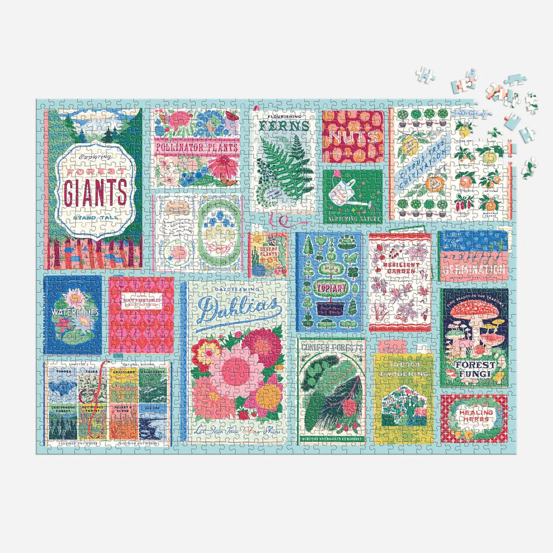 Ever Upward Botanist Bookshelf 1000 Piece Puzzle - The Preppy Bunny