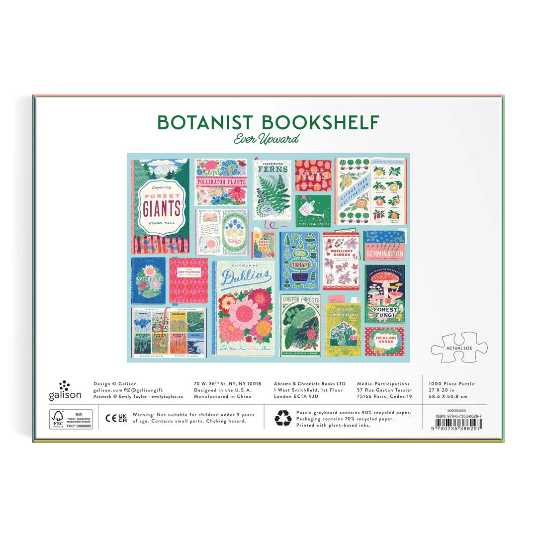Ever Upward Botanist Bookshelf 1000 Piece Puzzle - The Preppy Bunny