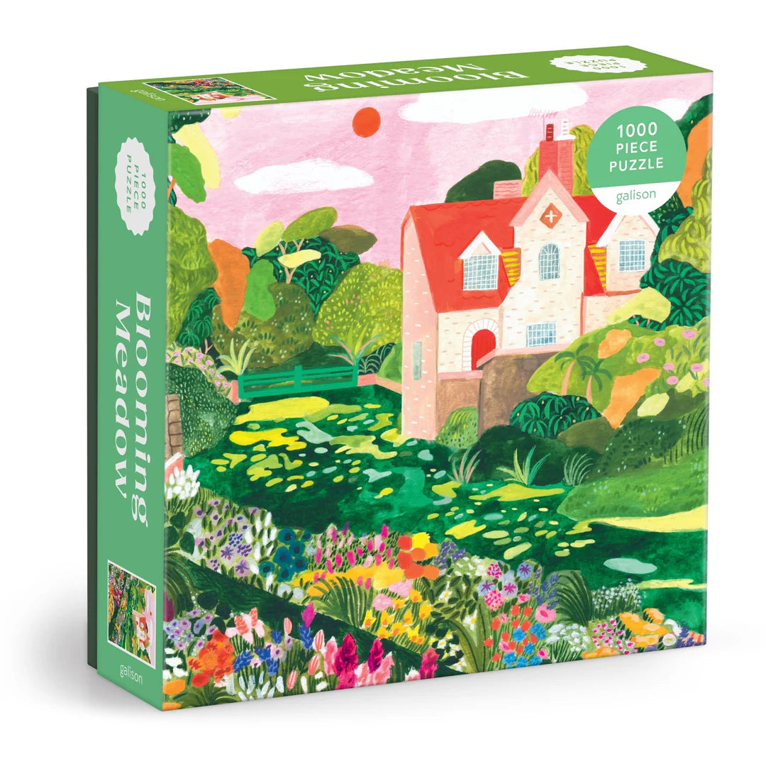 Blooming Meadow 1000 Piece Puzzle - The Preppy Bunny