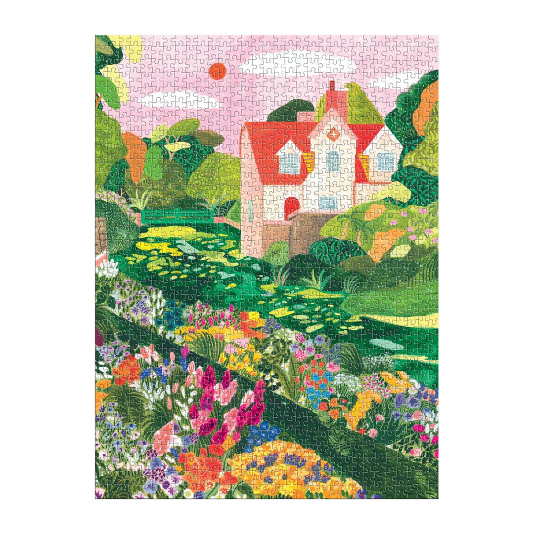 Blooming Meadow 1000 Piece Puzzle - The Preppy Bunny