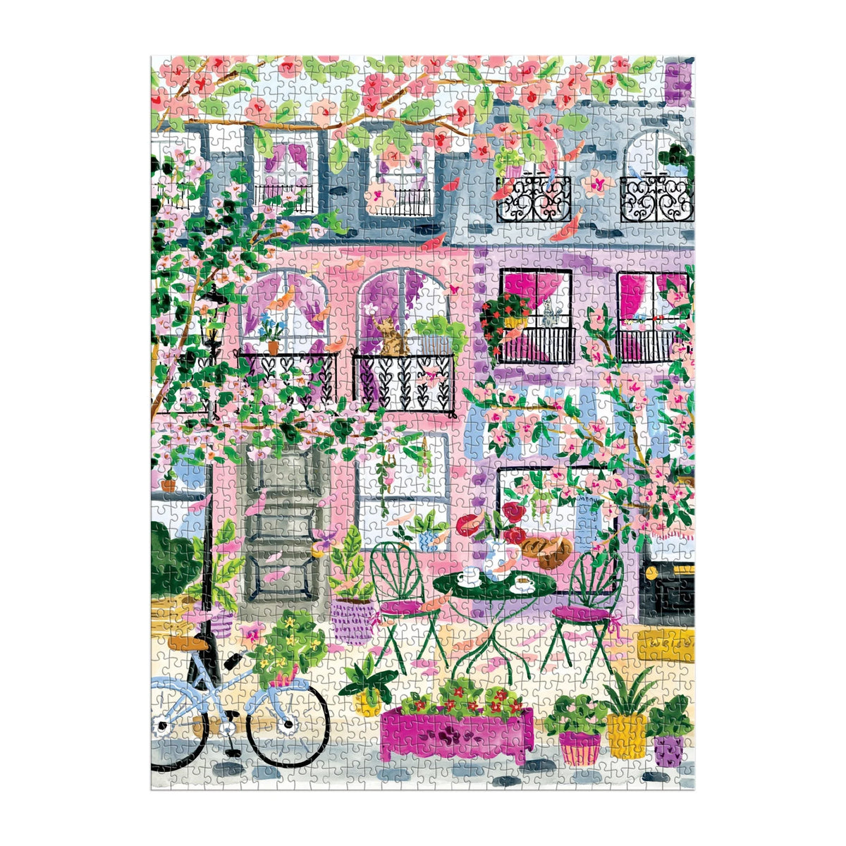 Cherry Lane Blossoms 1000 Piece Puzzle - The Preppy Bunny