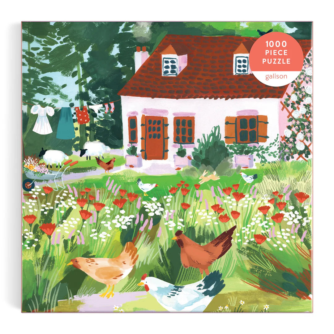 Cottage Wildflowers 1000 Piece Puzzle - The Preppy Bunny
