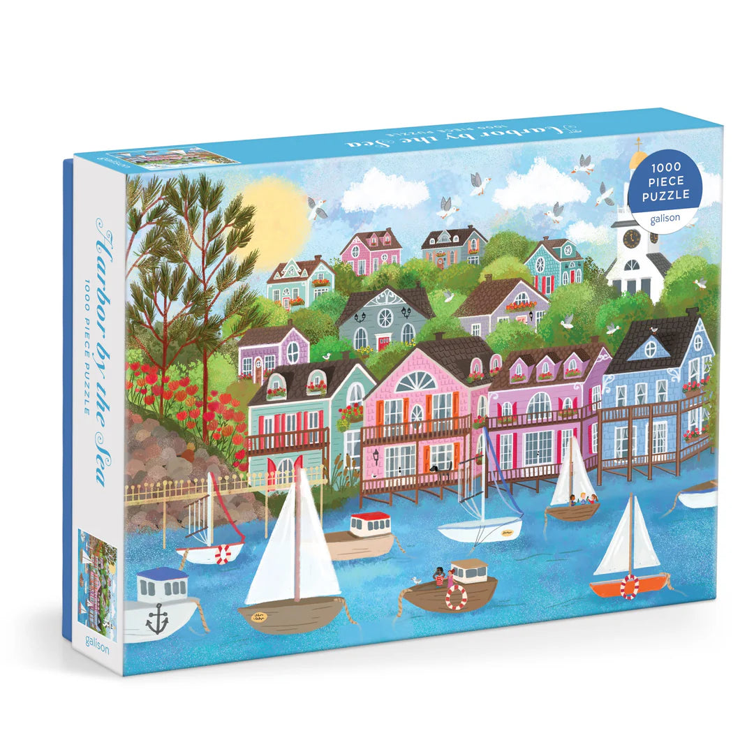 Joy Laforme Harbor by the Sea 1000 Piece Puzzle - The Preppy Bunny