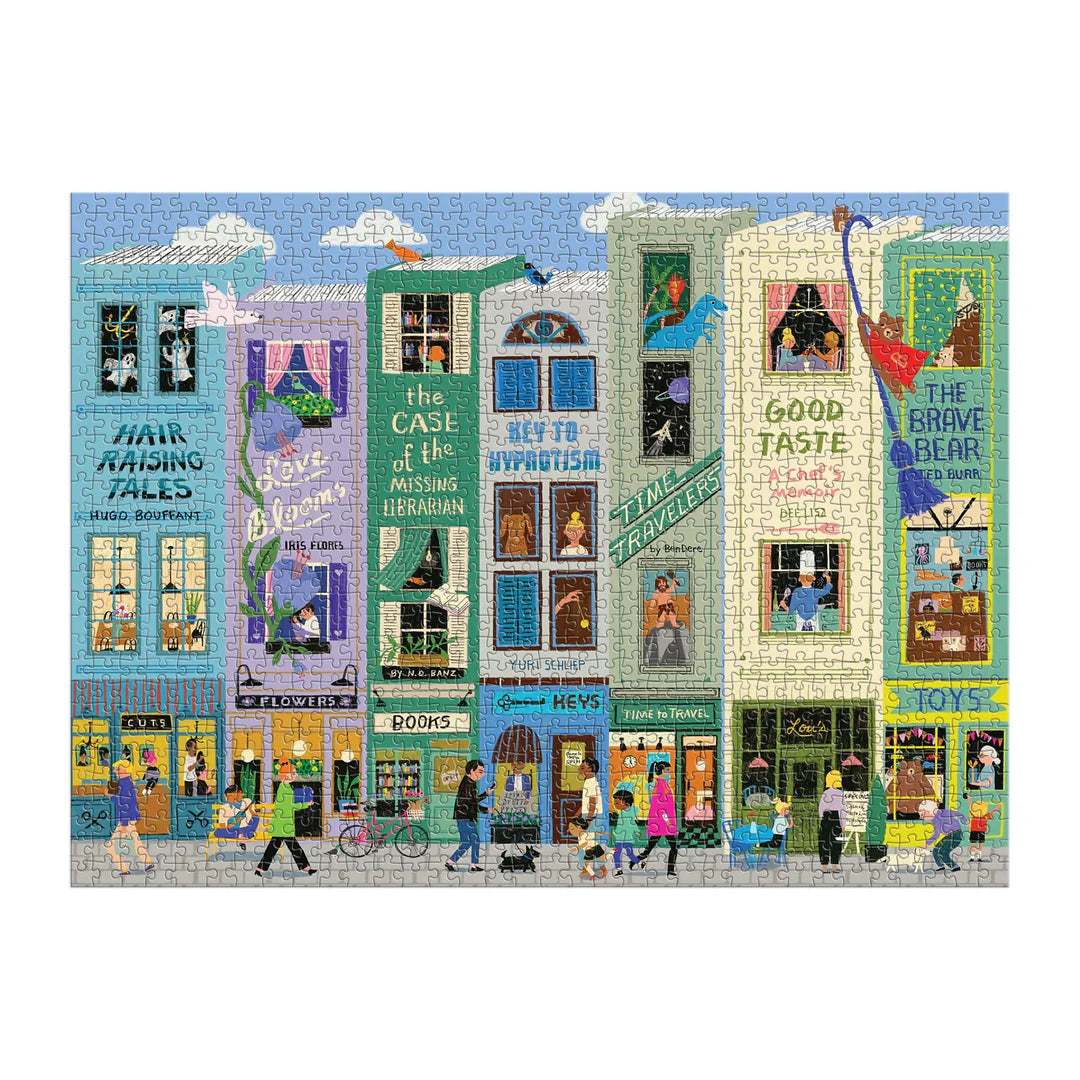 Main Street Books 1000 Piece Puzzle - The Preppy Bunny
