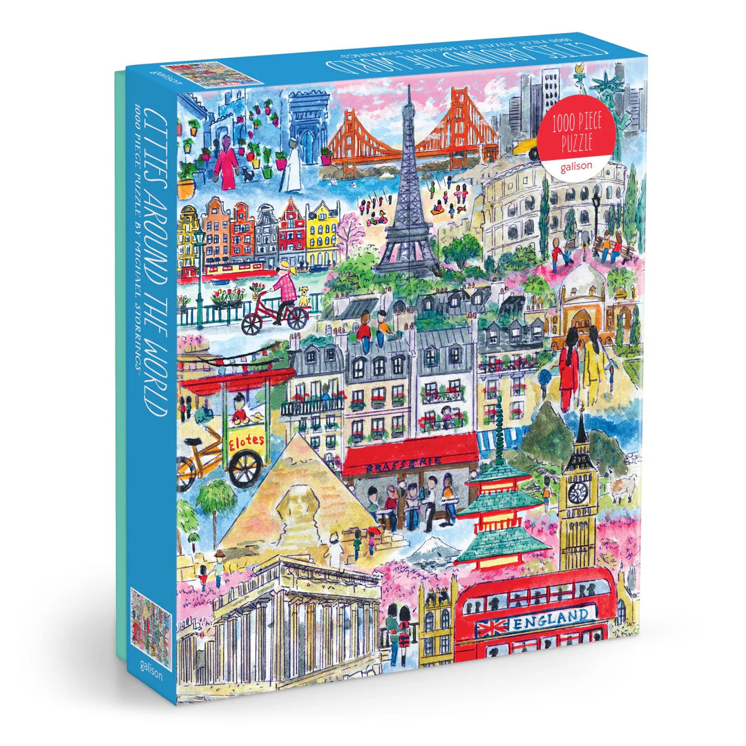 Michael Storrings Cities Around the World 1000 Piece Puzzle - The Preppy Bunny