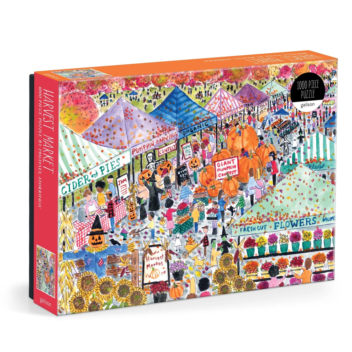Michael Storrings Harvest Market 1000 Piece Puzzle - The Preppy Bunny