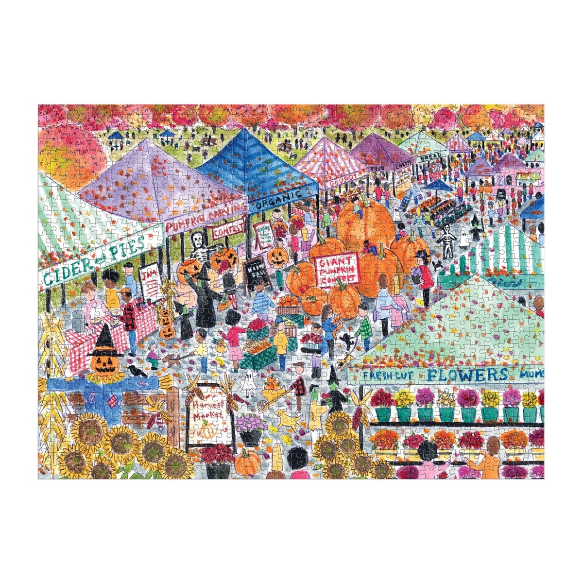 Michael Storrings Harvest Market 1000 Piece Puzzle - The Preppy Bunny
