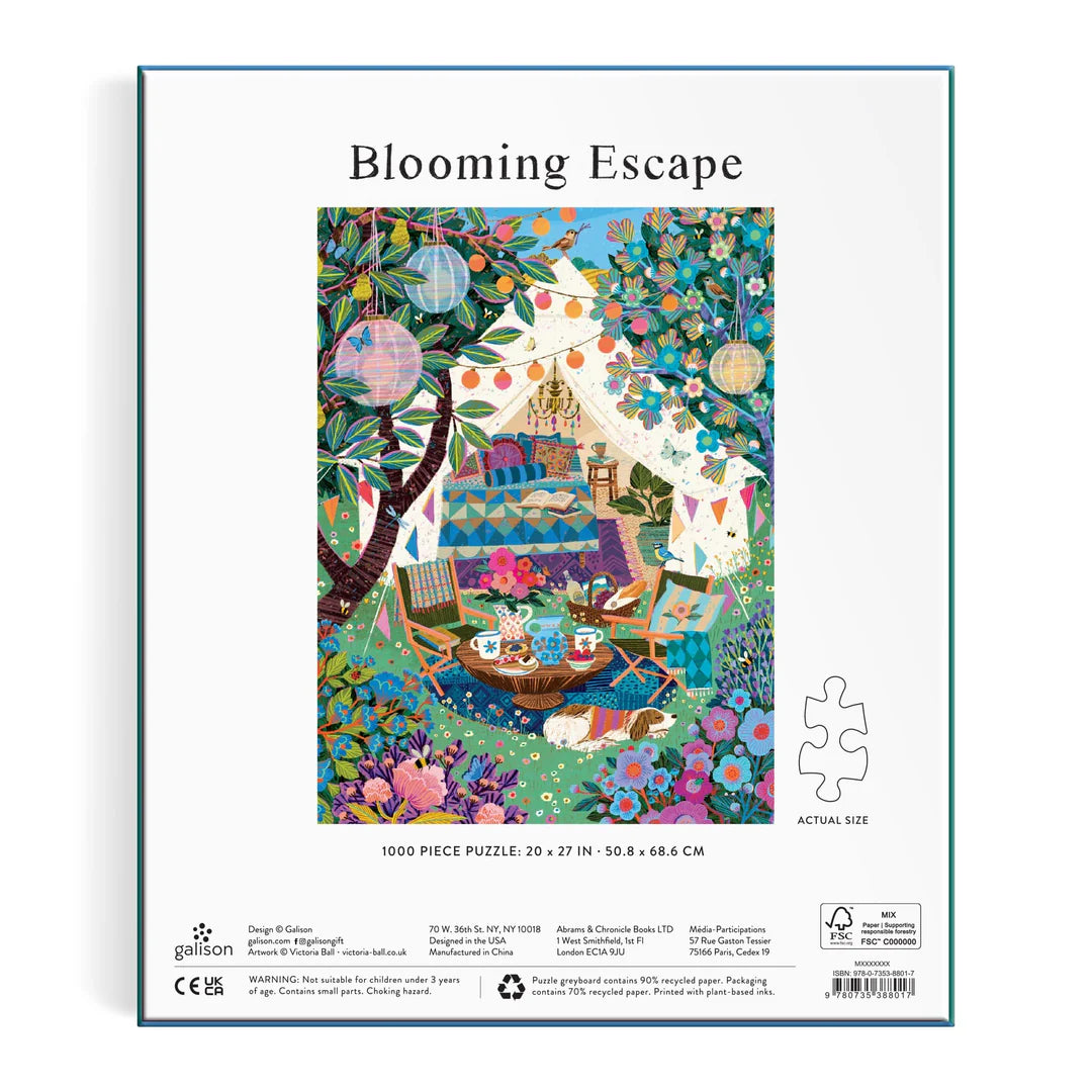 Victoria Ball Blooming Escape 1000 Piece Puzzle - The Preppy Bunny
