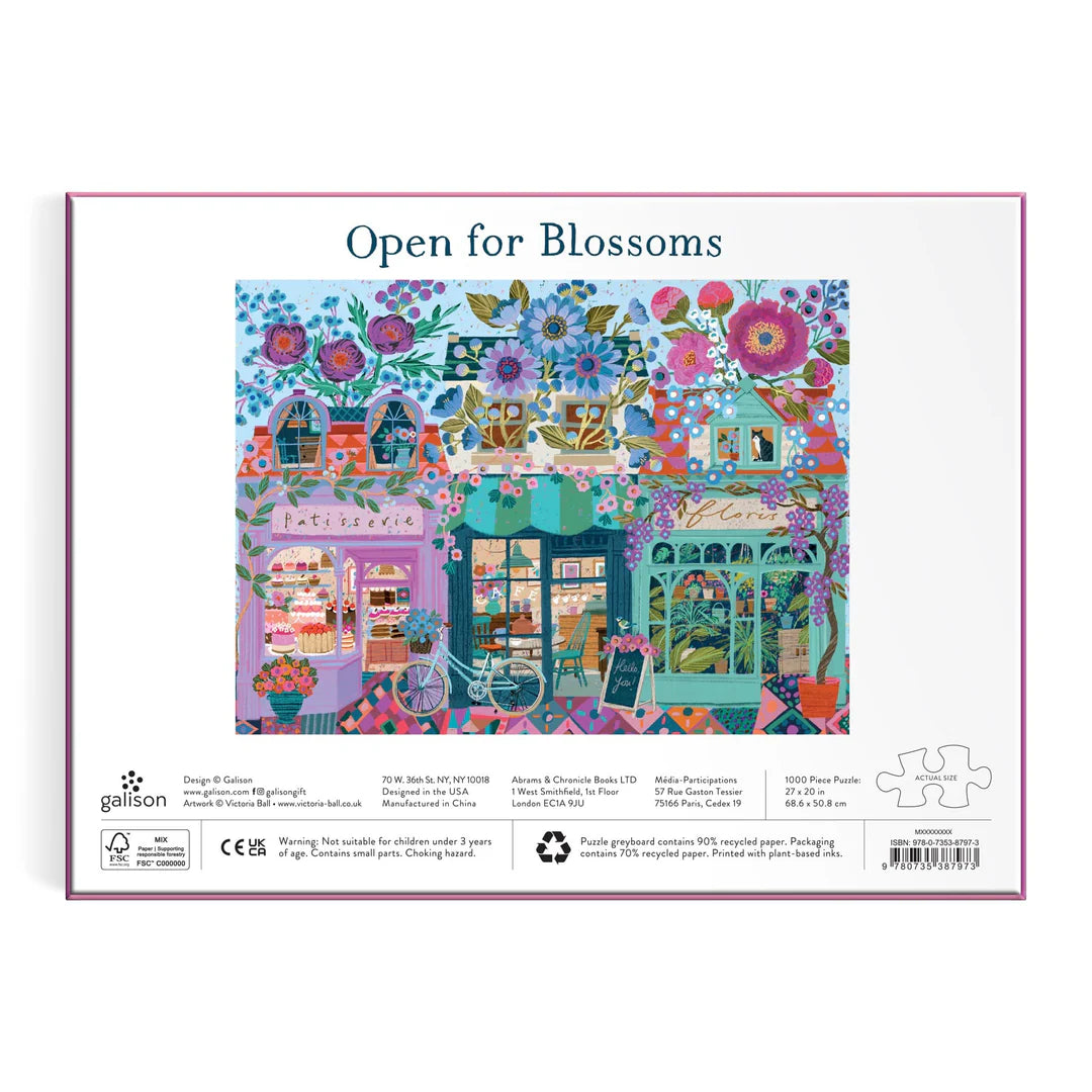 Victoria Ball Open For Blossoms 1000 Piece Puzzle - The Preppy Bunny