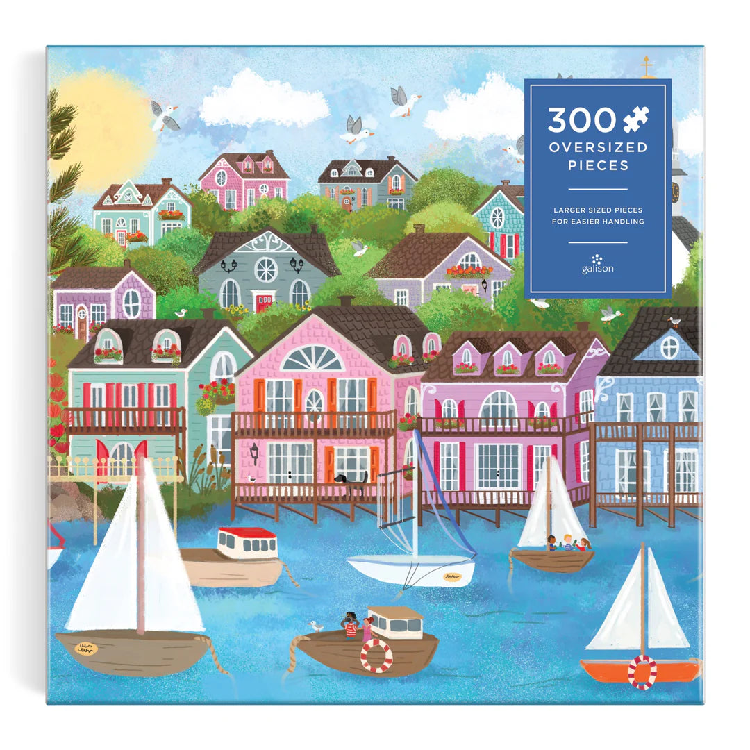 Joy Laforme Harbor by the Sea 300 Piece Puzzle - The Preppy Bunny