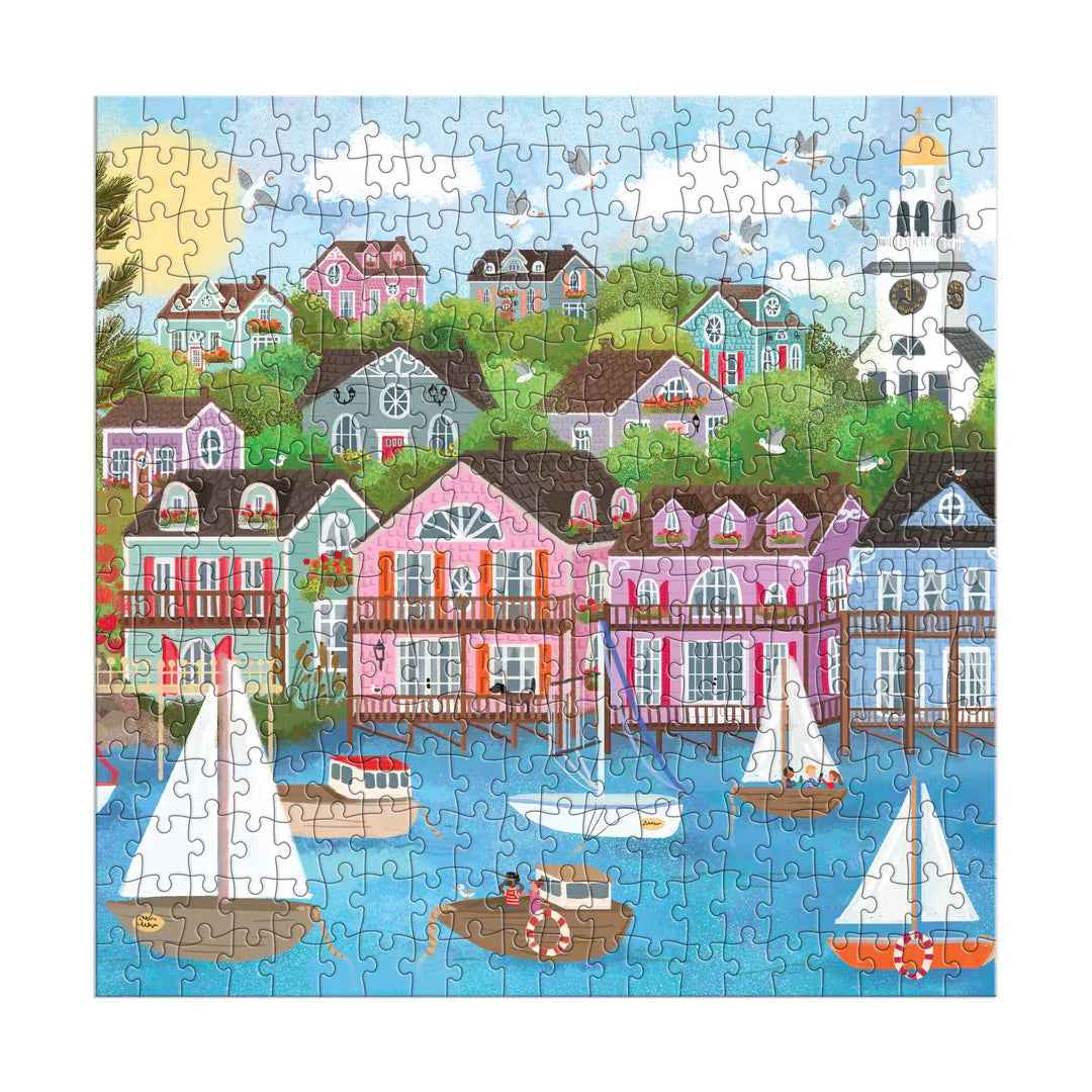 Joy Laforme Harbor by the Sea 300 Piece Puzzle - The Preppy Bunny