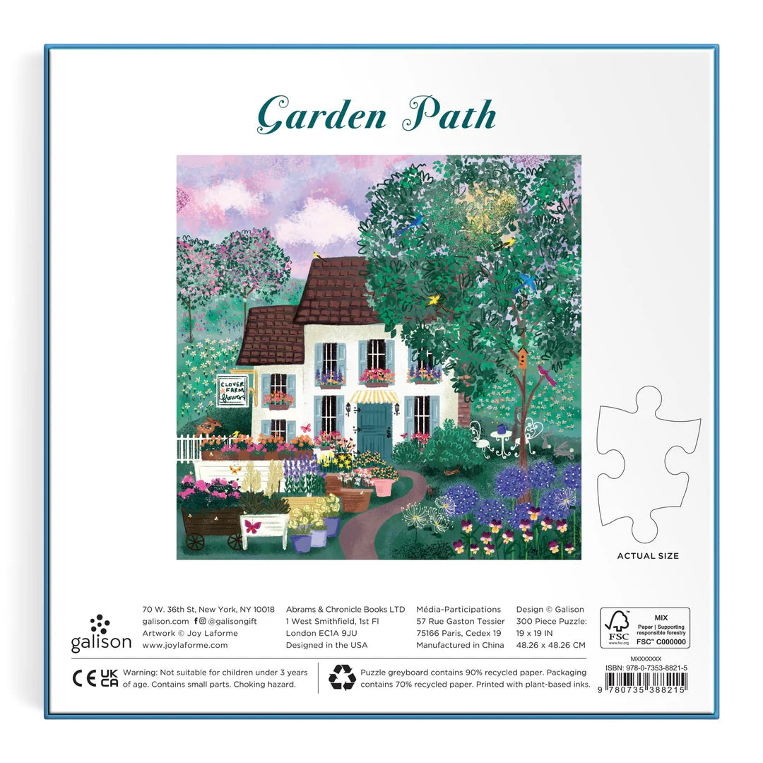 Joy Laforme Garden Path 300 Piece Puzzle - The Preppy Bunny
