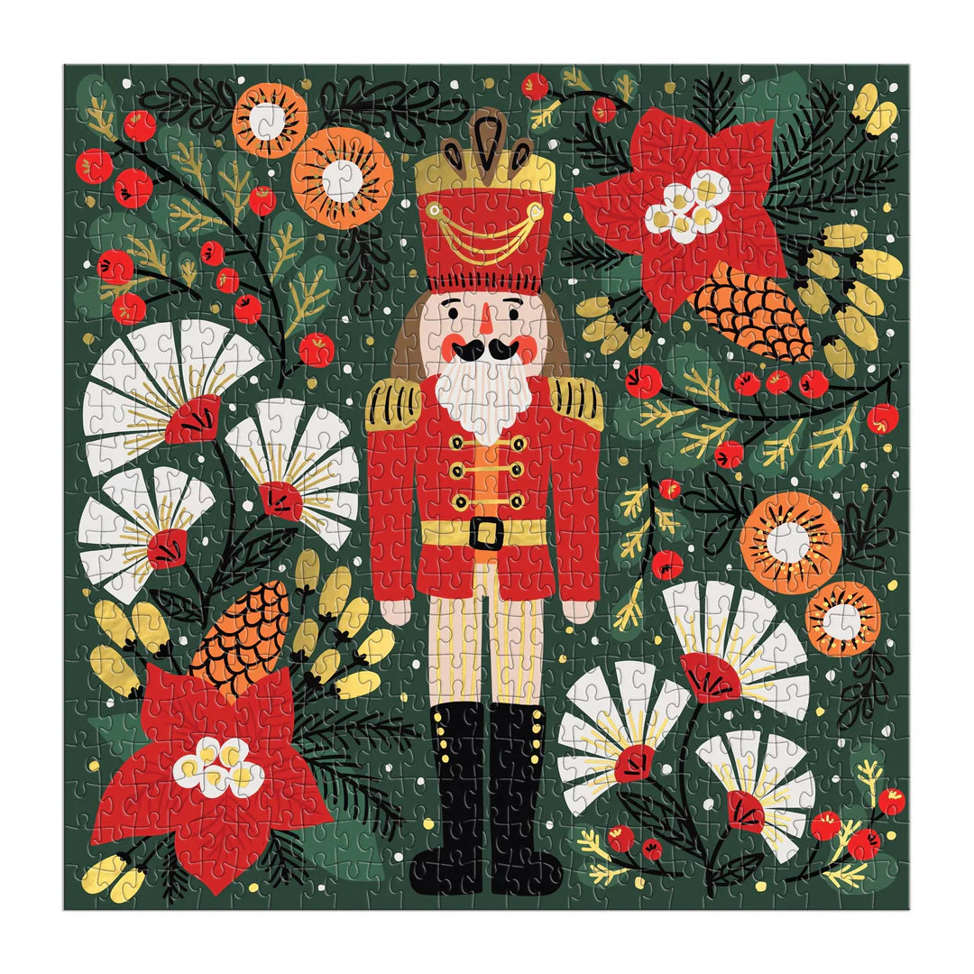 Merry Nutcracker 500 Piece Foil Puzzle - The Preppy Bunny