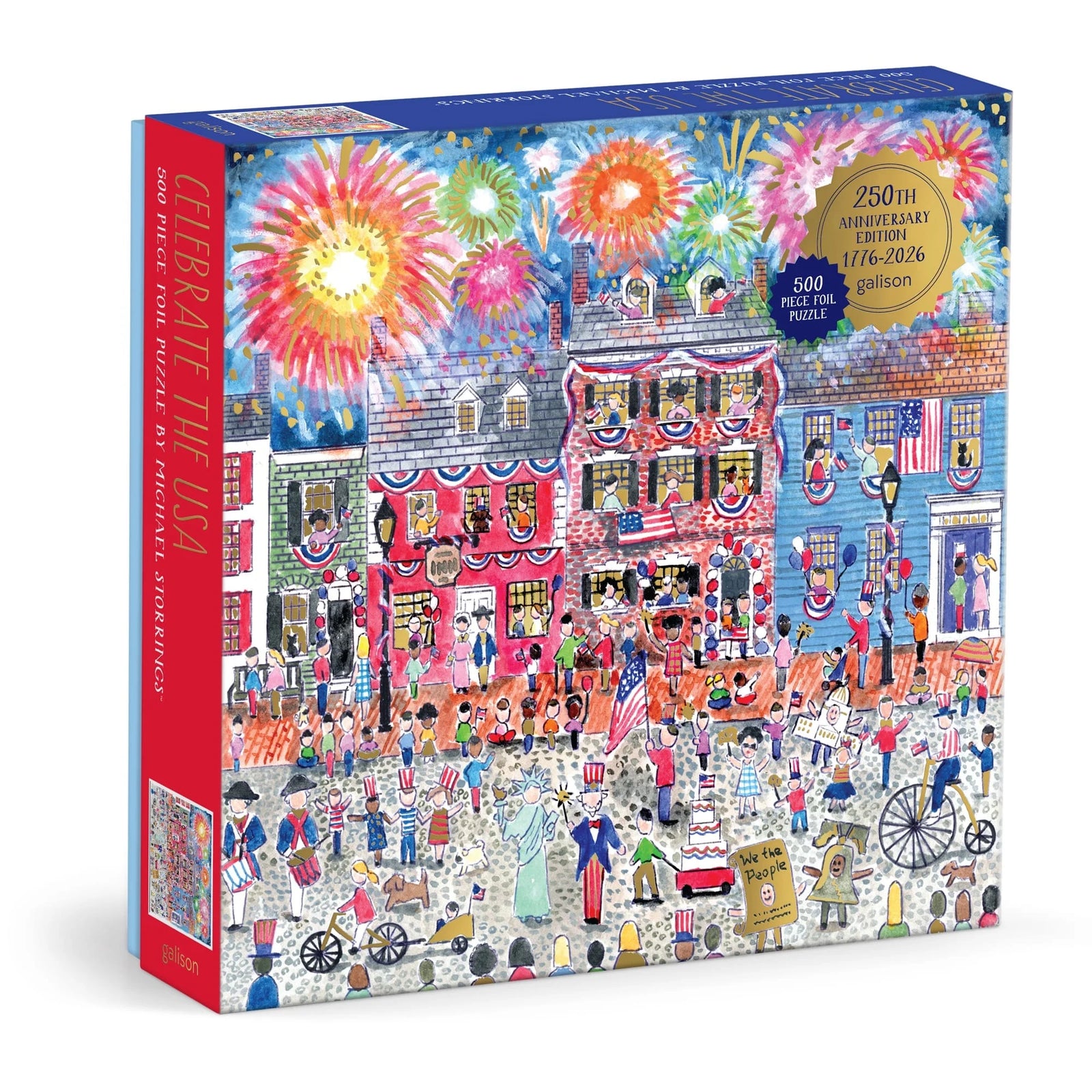 Michael Storrings Celebrate The USA 500 Piece Foil Puzzle - The Preppy Bunny