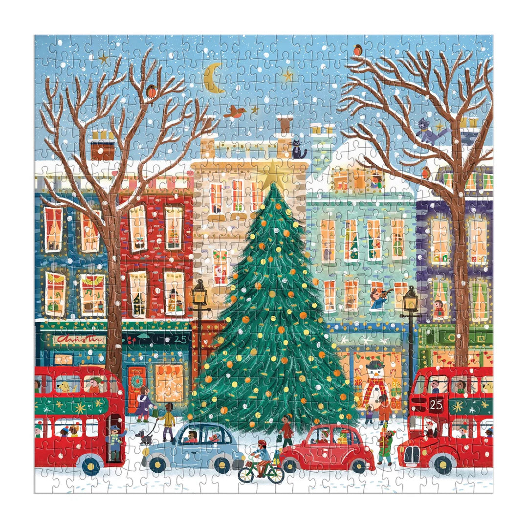 Tinsel City 500 Piece Foil Puzzle - The Preppy Bunny