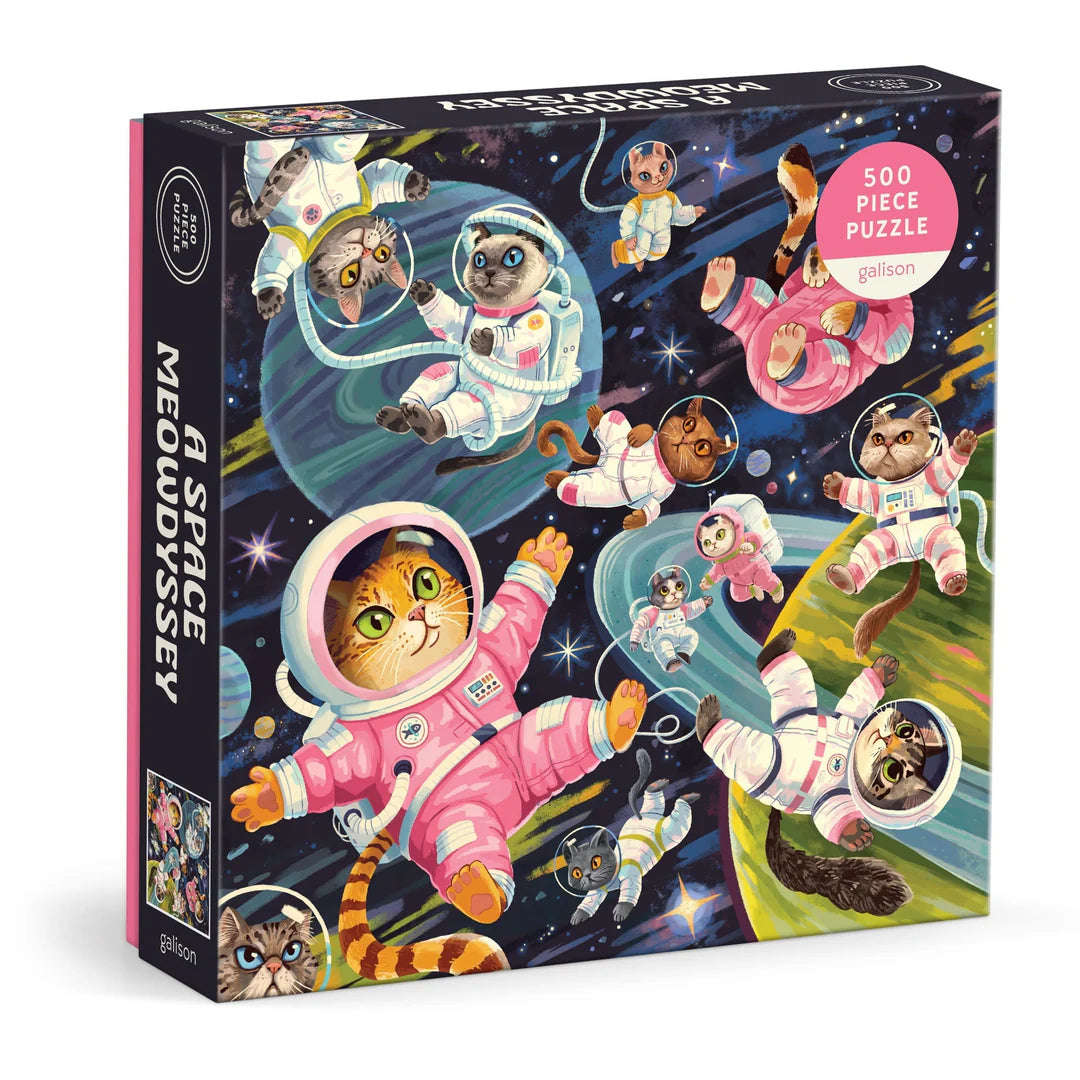 A Space Meowdyssey 500 Piece Puzzle - The Preppy Bunny