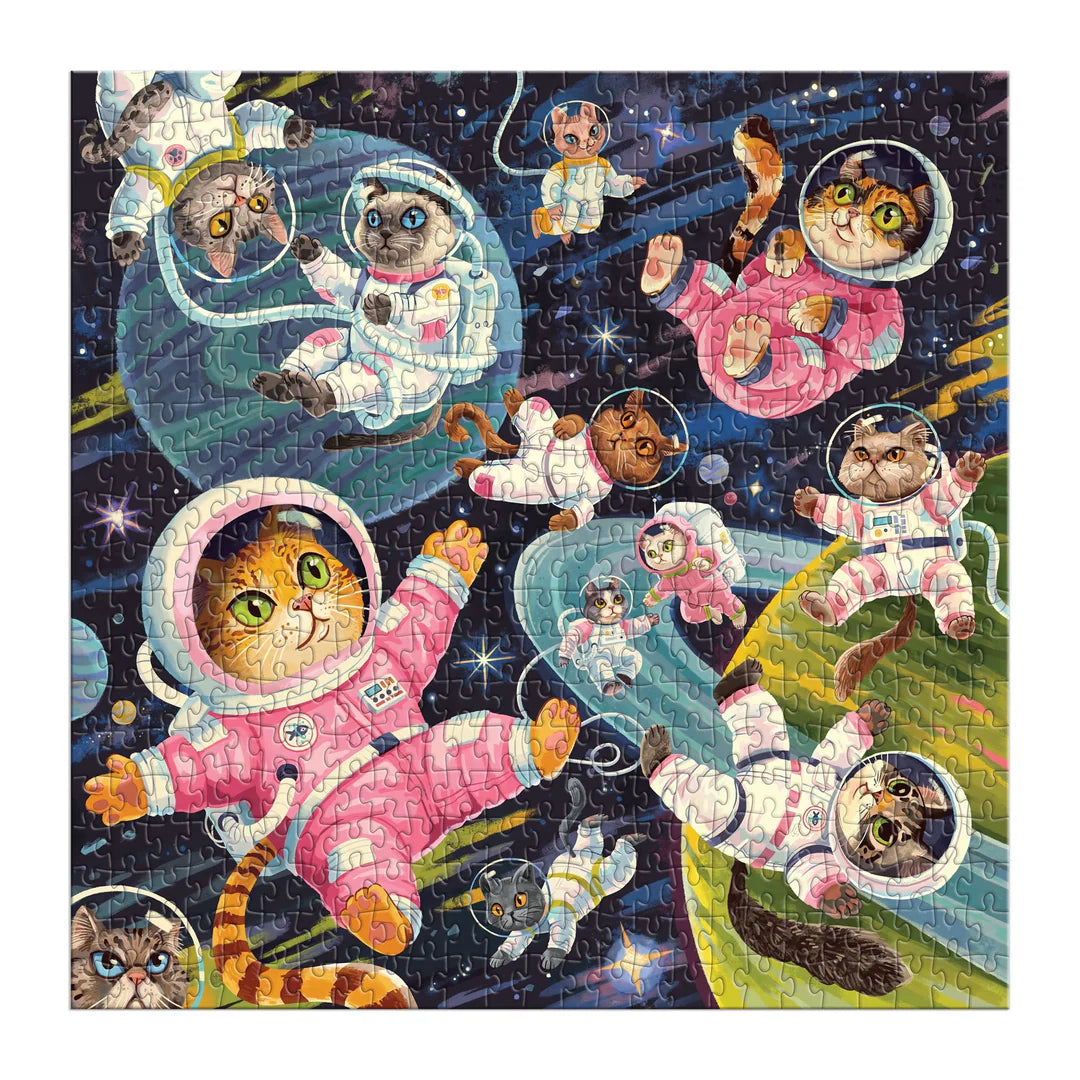 A Space Meowdyssey 500 Piece Puzzle - The Preppy Bunny