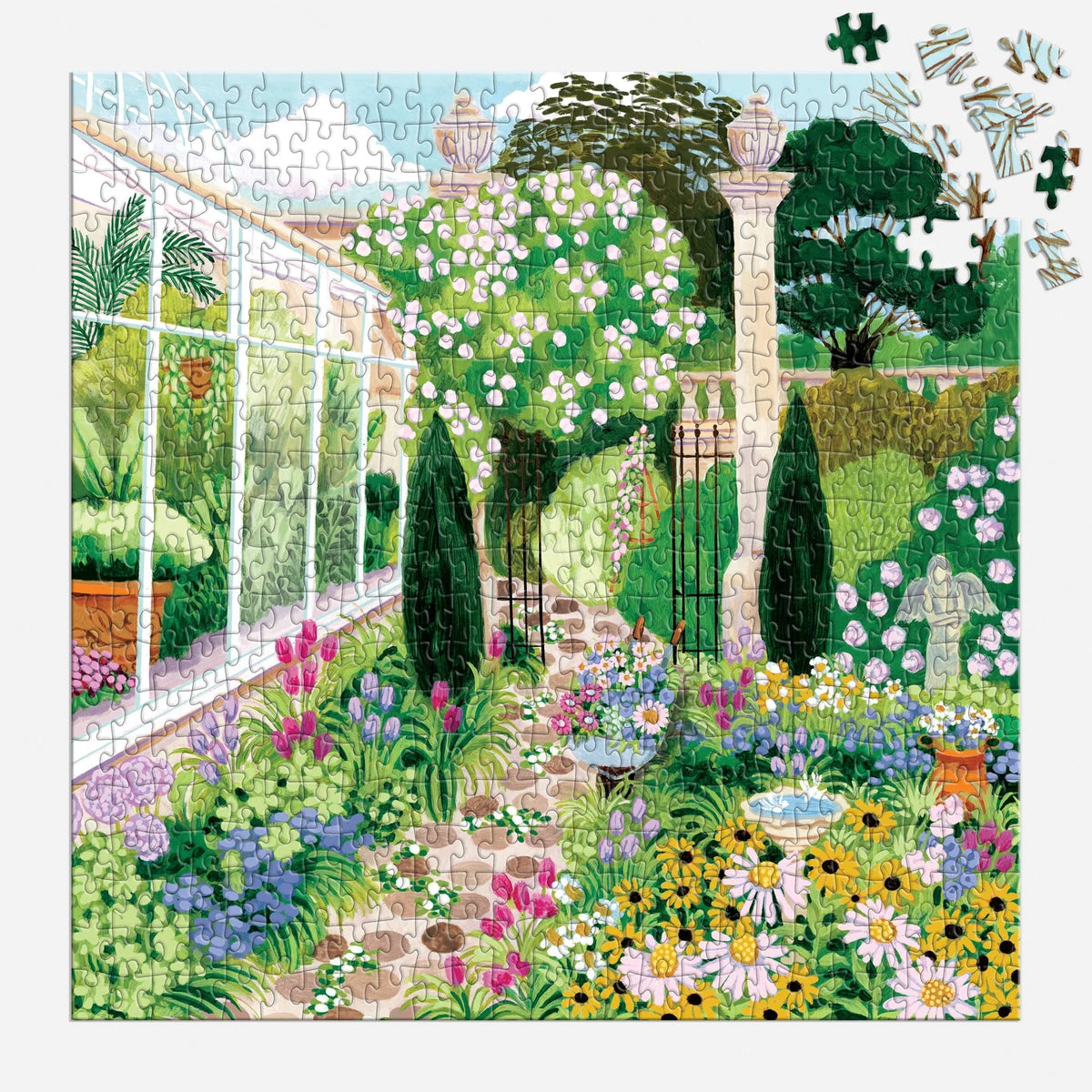 Evergreen Gardens 500 Piece Puzzle - The Preppy Bunny