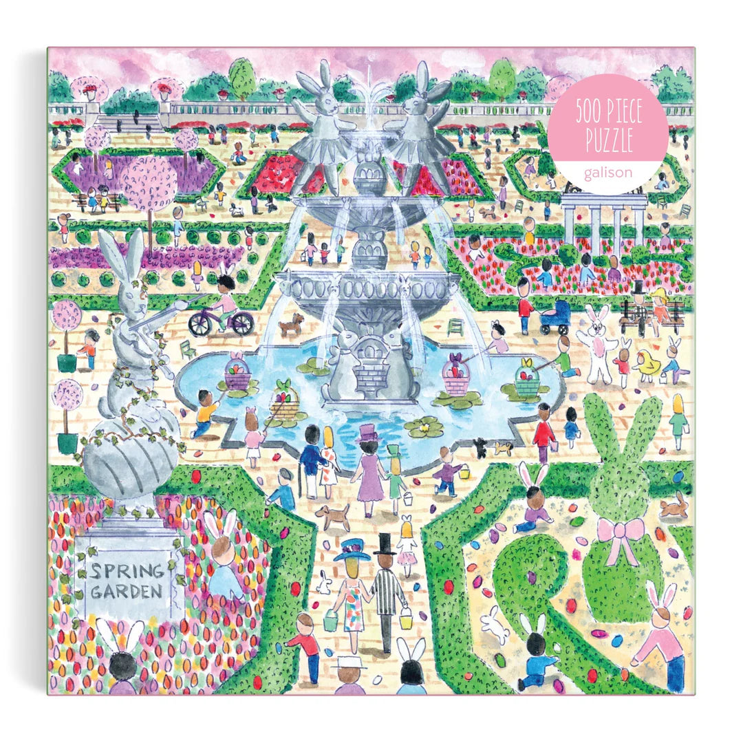 Michael Storrings Spring Egg Hunt 500 Piece Puzzle - The Preppy Bunny