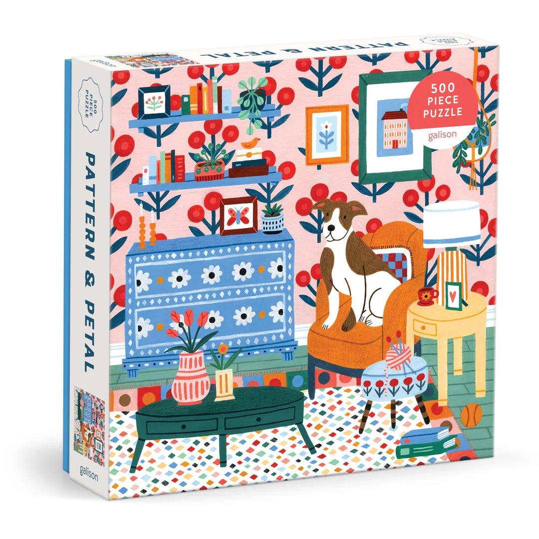 Pattern & Petal 500 Piece Puzzle - The Preppy Bunny