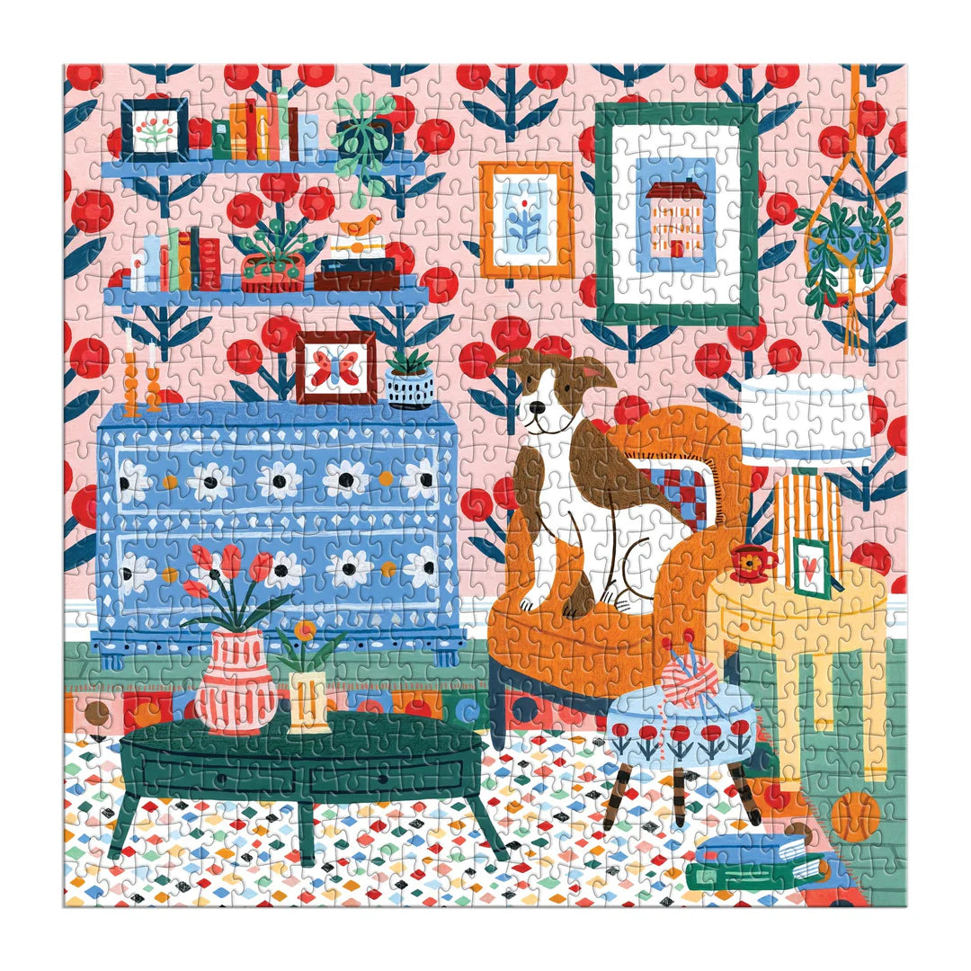 Pattern & Petal 500 Piece Puzzle - The Preppy Bunny