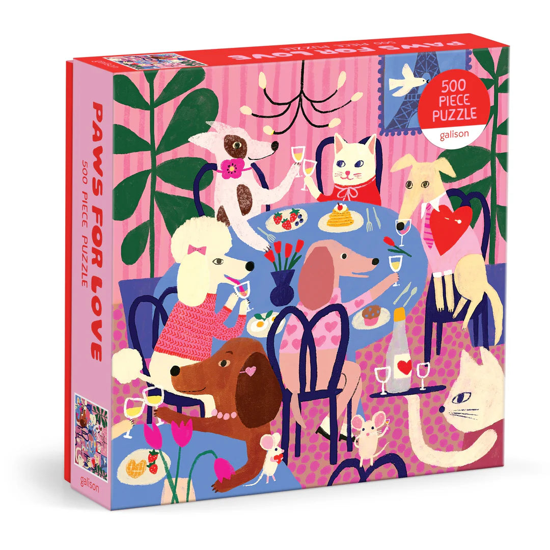 Paws for Love 500 Piece Puzzle - The Preppy Bunny