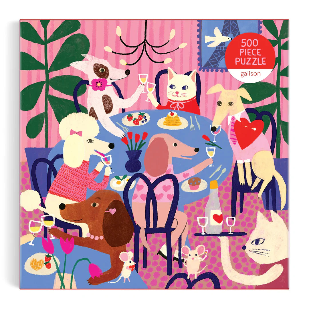 Paws for Love 500 Piece Puzzle - The Preppy Bunny