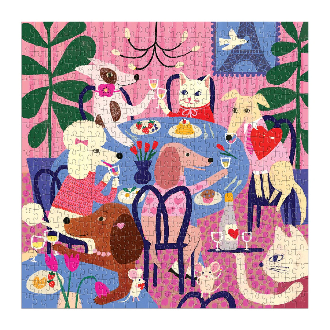 Paws for Love 500 Piece Puzzle - The Preppy Bunny