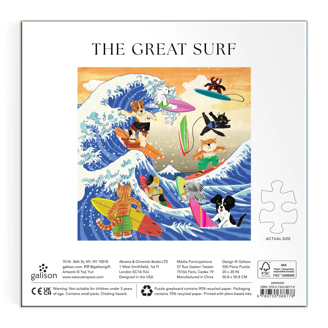 The Great Surf 500 Piece Puzzle - The Preppy Bunny