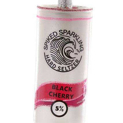 Spiked Seltzer Ornament - Black Cherry - The Preppy Bunny