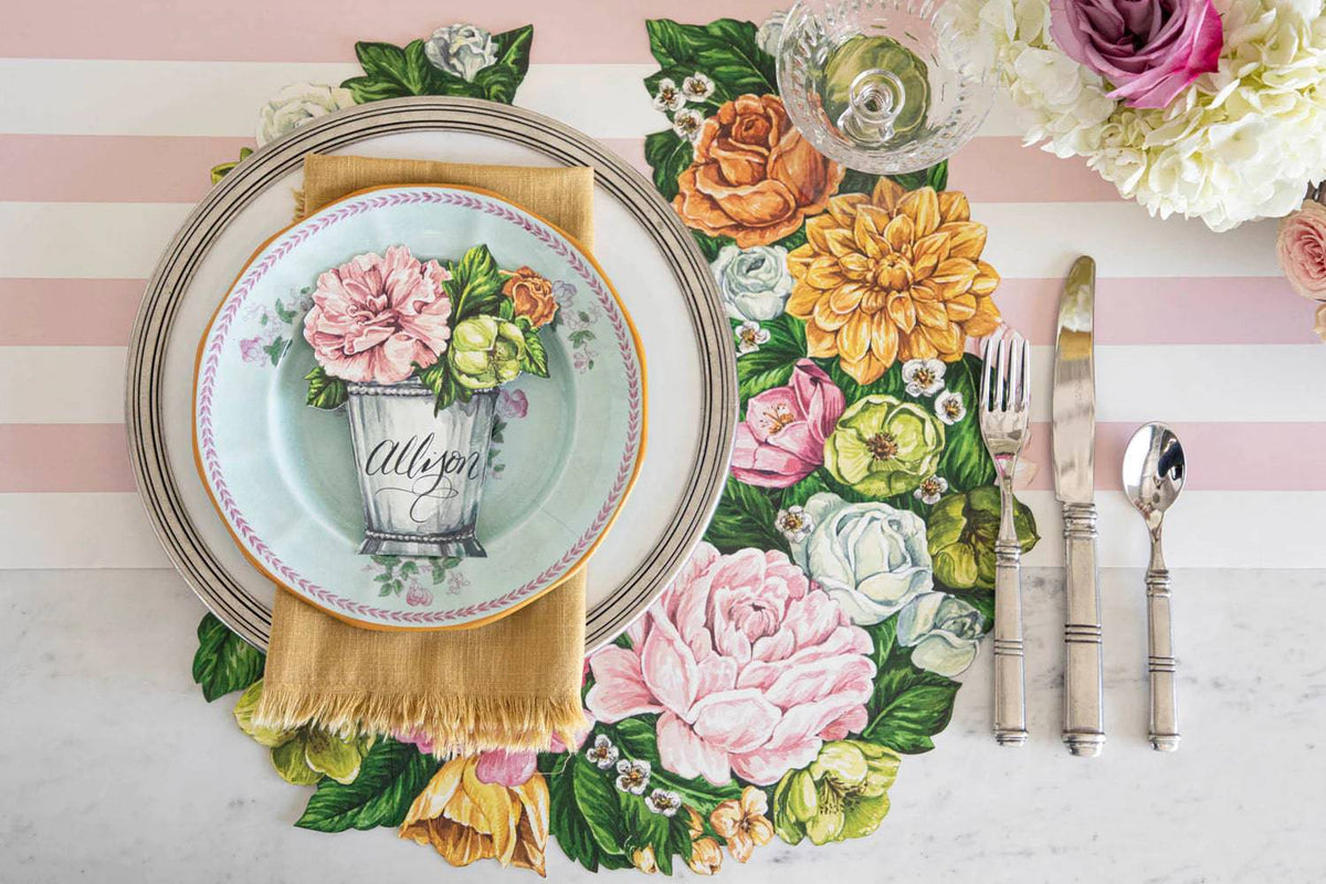 Die-Cut Derby Wreath Placemats - The Preppy Bunny