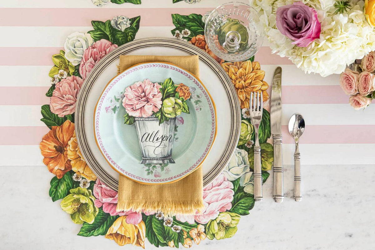 Die-Cut Derby Wreath Placemats - The Preppy Bunny