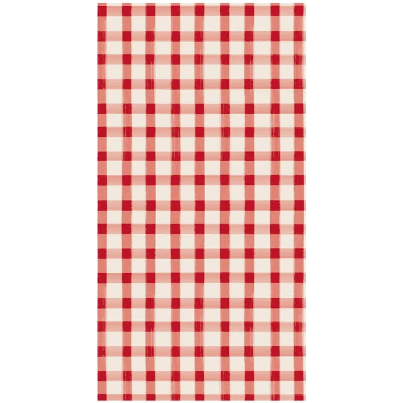 Red Painted Check Napkins - 2 sizes - The Preppy Bunny
