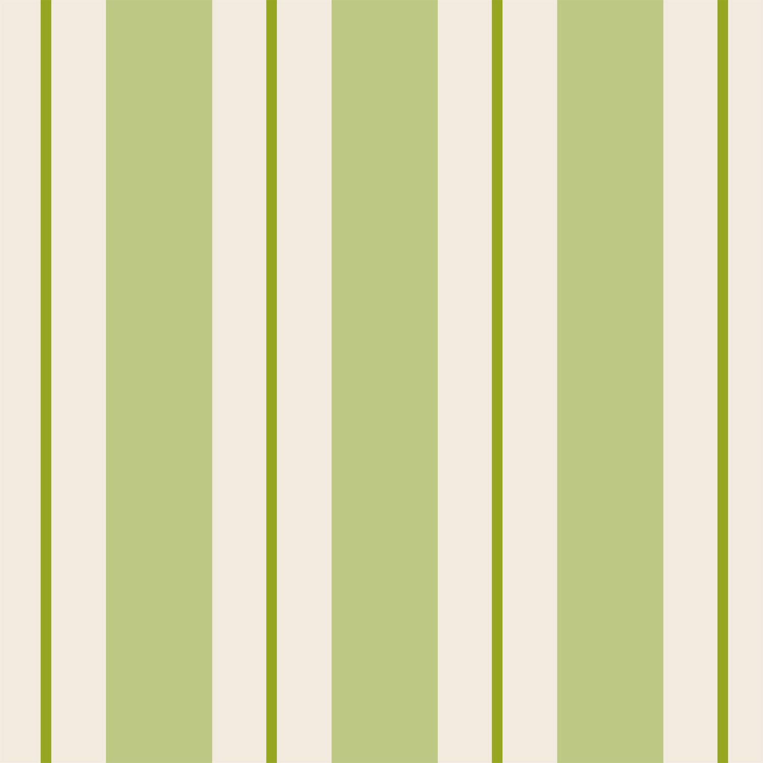 Green Awning Stripe Napkins - 2 sizes - The Preppy Bunny
