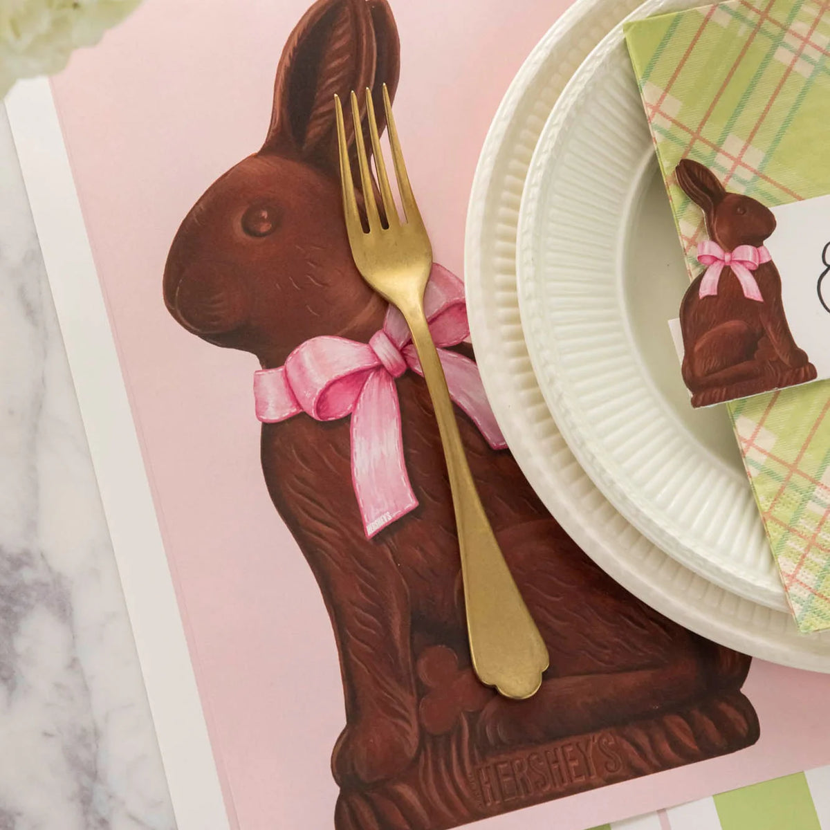 Hershey's Chocolate Bunnies Placemats - The Preppy Bunny