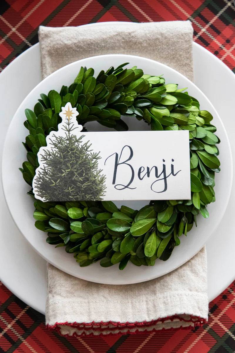 Christmas Tree Placecards - The Preppy Bunny