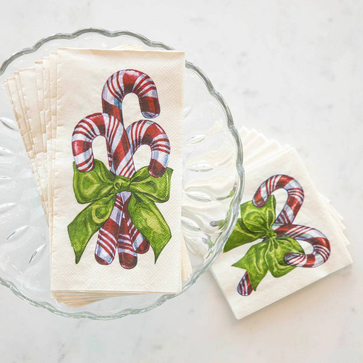 Candy Cane Napkins - 2 sizes available - The Preppy Bunny