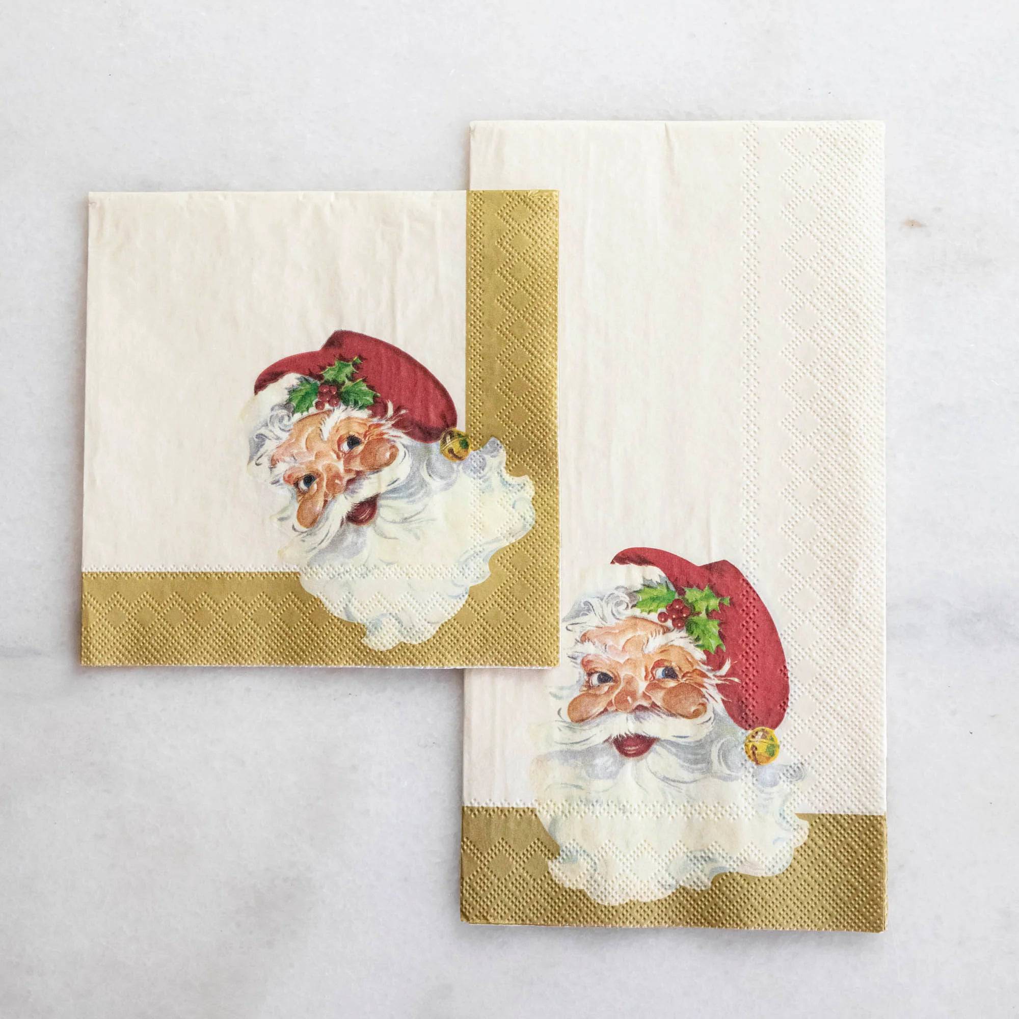 Santa Napkins - 2 sizes available - The Preppy Bunny