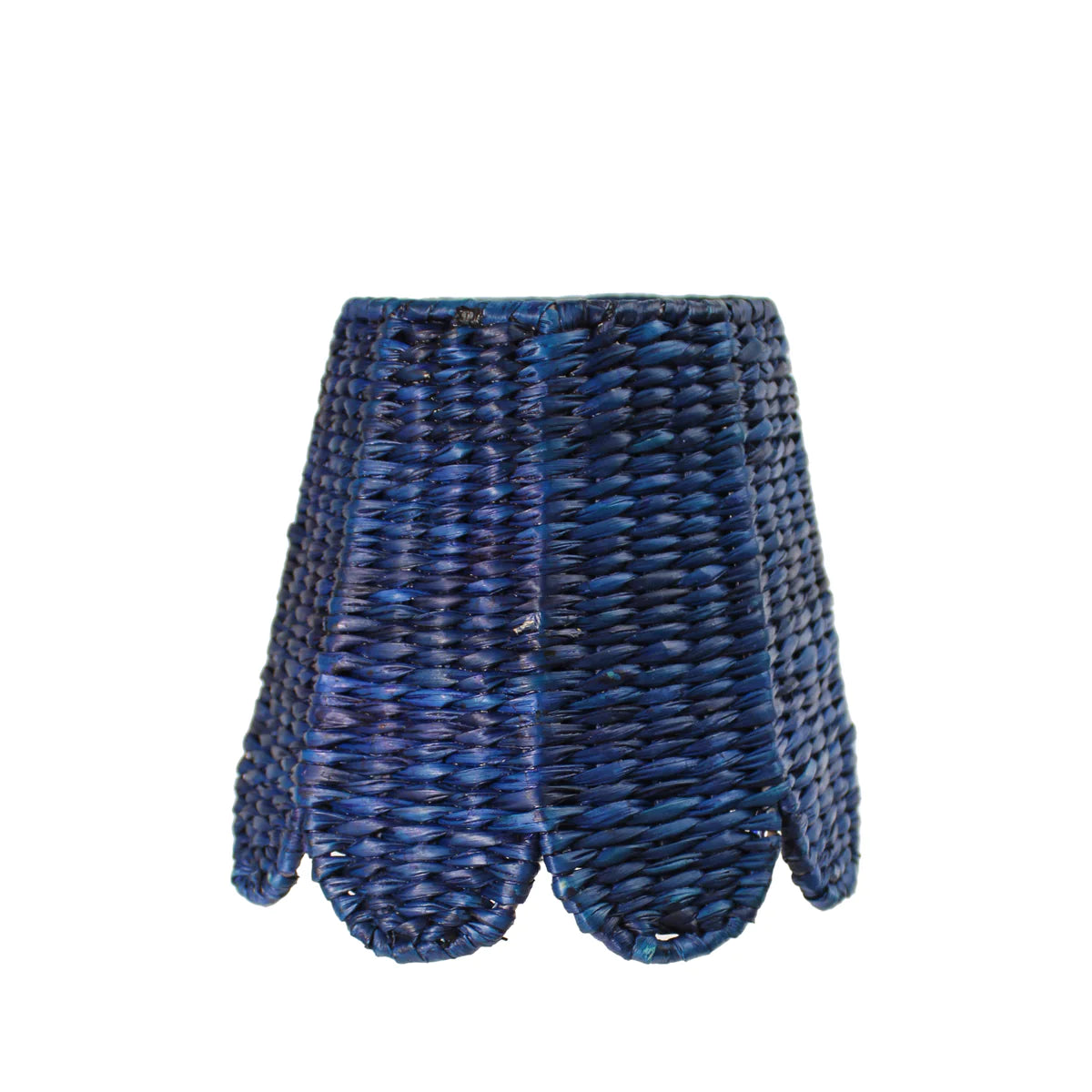 Navy Empire Seagrass Scalloped Lampshade by Maison Maison Design x Zafferano - The Preppy Bunny