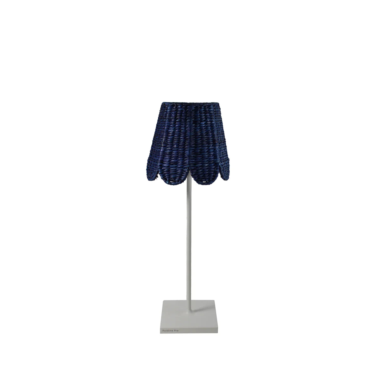 Navy Empire Seagrass Scalloped Lampshade by Maison Maison Design x Zafferano - The Preppy Bunny