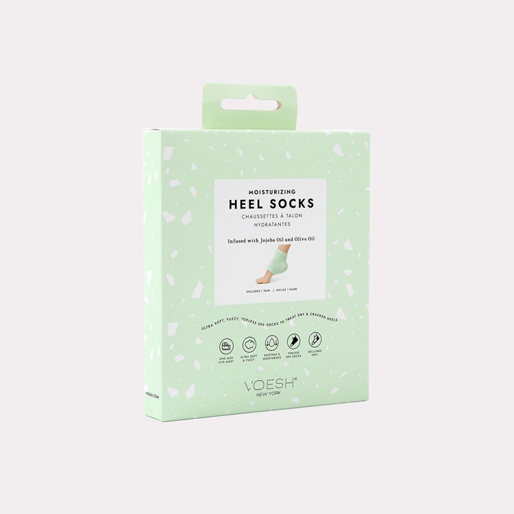 Moisturizing Heel Socks - Green - The Preppy Bunny