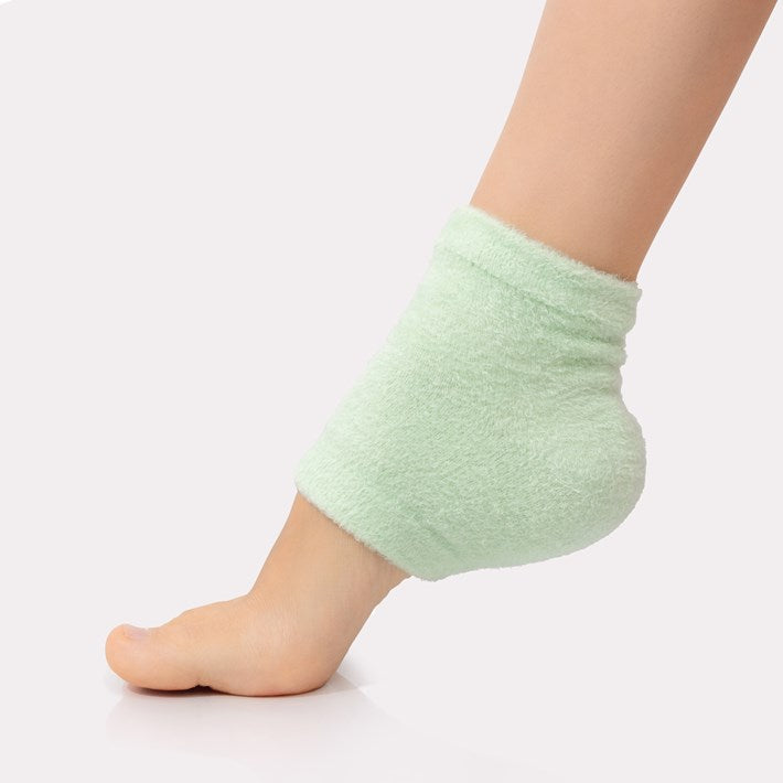 Moisturizing Heel Socks - Green - The Preppy Bunny